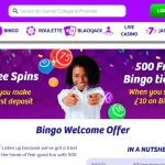 Current PlayOJO bingo lobby or welcome offer page
