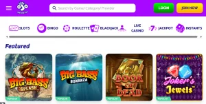 Current PlayOJO live casino lobby with real live dealer tables