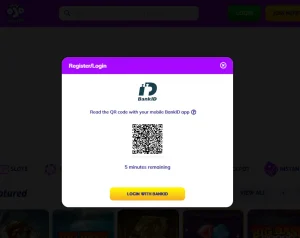 Current PlayOJO registration or account verification screen